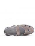 Comfort sandal in faux leather