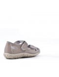 Sandale comfort en simili cuir