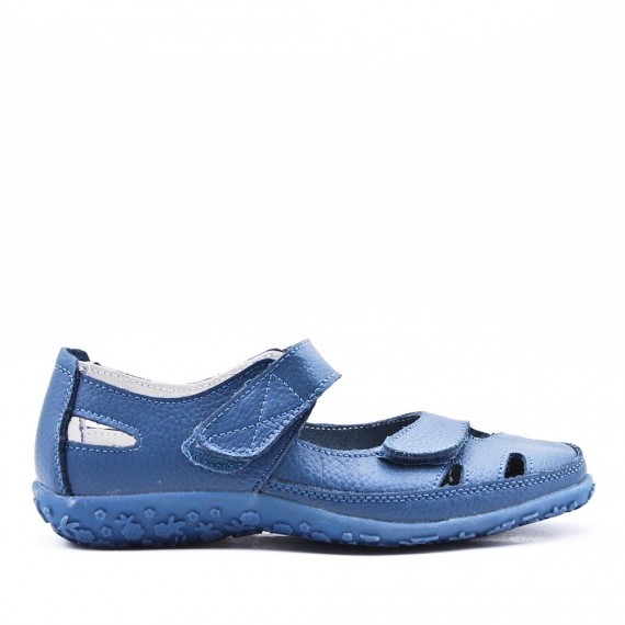 Sandale comfort en simili cuir