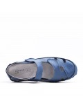 Comfort sandal in faux leather