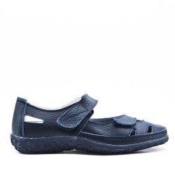 Sandale comfort en simili cuir