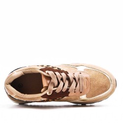 Faux suede sneakers for women