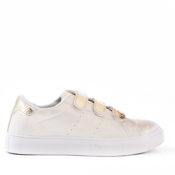 Faux leather sneakers for women