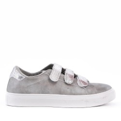 Faux leather sneakers for women