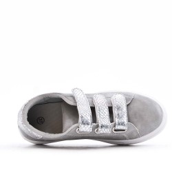 Faux leather sneakers for women