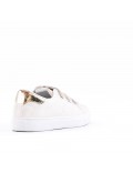 Faux leather sneakers for women