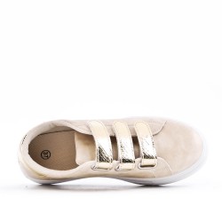 Faux leather sneakers for women