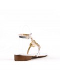 Women Flat sandal with rhinestones