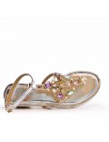 Women Flat sandal with rhinestones