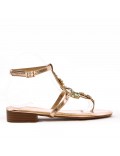 Women Flat sandal with rhinestones