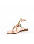 Women Flat sandal with rhinestones