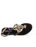 Women Flat sandal with rhinestones