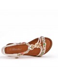 Women Flat sandal with rhinestones