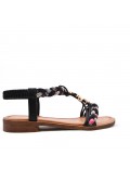 Women Flat sandal with rhinestones