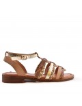 Women Flat sandal with rhinestones