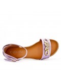 Women Flat sandal with rhinestones