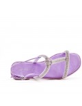 Women Flat sandal with rhinestones