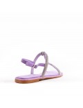 Women Flat sandal with rhinestones