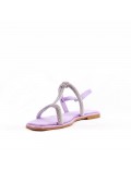 Women Flat sandal with rhinestones