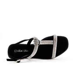 Women Flat sandal with rhinestones