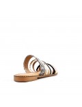 Slide in mixed materials for women