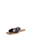 Faux leather slide for women