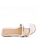 Faux leather slide for women