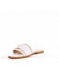 Faux leather slide for women