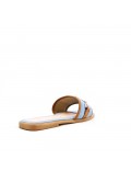 Faux leather slide for women