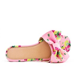  Slide with floral pattern for women