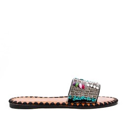 Faux suede slide for women