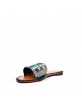 Faux suede slide for women