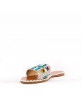 Faux suede slide for women