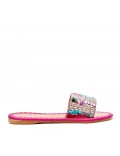 Faux suede slide for women