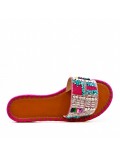 Faux suede slide for women