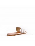 Slide in mixed materials for women