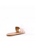 Slide in mixed materials for women