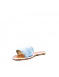 Slide in mixed materials for women