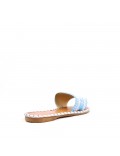 Slide in mixed materials for women