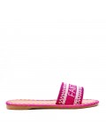 Slide in mixed materials for women