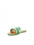 Slide in mixed materials for women