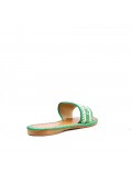 Slide in mixed materials for women