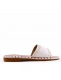 Faux leather slide for women