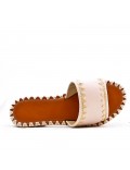 Faux leather slide for women