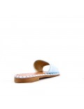 Faux leather slide for women