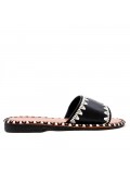 Faux leather slide for women