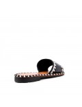 Faux leather slide for women