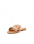 Faux leather slide for women