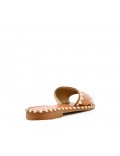 Faux leather slide for women