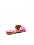 Faux leather slide for women